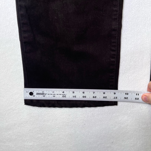 NYDJ Tummy Tuck Bootcut Jeans Womens 2P petite Black Denim Stretch VTG 2575 - Picture 8 of 10